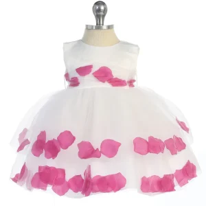 Baby Girl Satin Bodice Double Tulle Layer Dress by TIPTOP KIDS - AS5251S