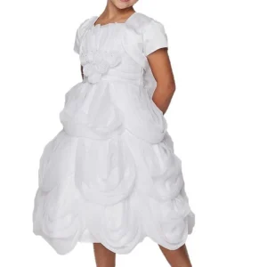 Satin Chiffon Flower Girl Dress by Cinderella Couture USA 62406B