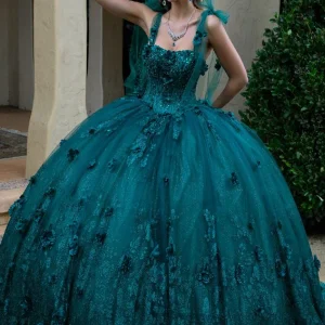 3D Flower Applique Sweetheart Quinceanera Dress by GLS by Gloria - GL3529