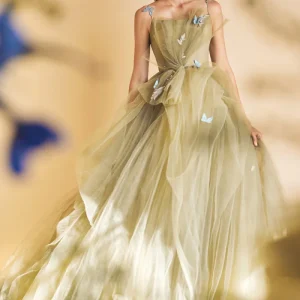 Tulle Butterflies Ball Gown by Andrea & Leo Couture A1113 - Special Occasion