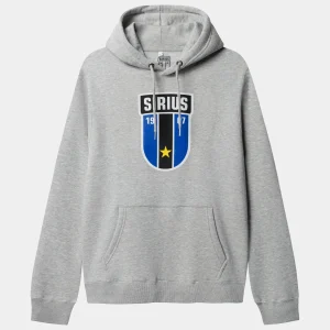 Hoodie gråmelerad