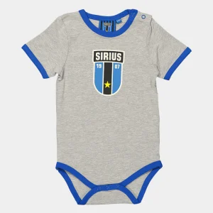 Baby body kortärm gråmelerad