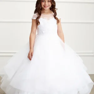 Girl Dress with Floor Horse Hair Dress by TIPTOP KIDS - AS5835