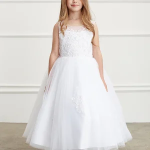 Girl Dress with Illusion Sweetheart Neckline by TIPTOP KIDS - AS5818