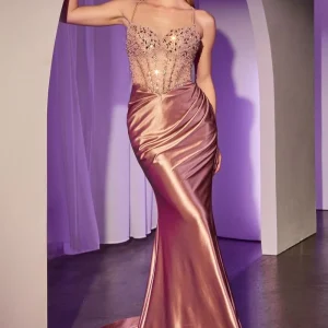 Embellished Sweetheart Neckline Gown By Ladivine CC8884 - Women Evening Formal Gown - Special Occasion/Curves