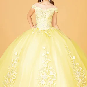 Elizabeth K - GL2802 - Mesh Off-Shoulder Ballgown Quinceanera Dress