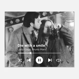 KÄRLEKSSÅNG - Personlig musik poster 20x25cm