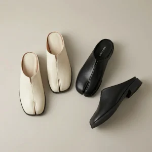 Ballerinaskor Dam – Split Toe Slip-On Flats – Minimalistiska & Bekväma Vardagsskor (EU 35–42)
