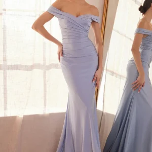 Off Shoulder Sweetheart Neckline Gown By Amoris T402 - Women Evening Formal Gown - Special Occasion